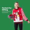 imageAdult Snowman Ugly Sweater with Light Bulbs