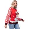 imageAdult Snowman Ugly Sweater with Light Bulbs