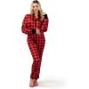 imageGiggling Getup Women Christmas Plaid Pajamas Outfit Christmas Adult Flannel Pajamas Women RedRed