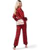 imageGiggling Getup Women Christmas Plaid Pajamas Outfit Christmas Adult Flannel Pajamas Women RedRed