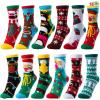 imageJOYIN 12 Pairs Christmas Cute Socks Holiday Warm Soft Cotton Socks for Winter Christmas Holiday or Birthday Gift