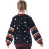 imageJOYIN Kids Christmas Ugly Sweater LED Light Up Reindeer Xmas Sweater Builtin Light Bulbs for Boys Girls Black Medium