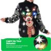 imageJOYIN Ugly Christmas Sweater for Women Light Up Long Xmas Sweater for Women Novelty Christmas Sweater Pullover for PartyBlack