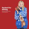 imageJOYIN Ugly Christmas Sweater for Women Light Up Long Xmas Sweater for Women Novelty Christmas Sweater Pullover for PartyBlue
