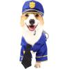 imageSpooktacular Creations Halloween Dog Pet Police Costume Shirt with Belt Handcuffs Walkie Talkie for Halloween Dressup Party Role Play Carnival Cosplay Holiday Decorations Clothes XLargeLarge