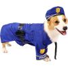 imageSpooktacular Creations Halloween Dog Pet Police Costume Shirt with Belt Handcuffs Walkie Talkie for Halloween Dressup Party Role Play Carnival Cosplay Holiday Decorations Clothes XLargeLarge