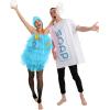 imageSpooktacular Creations Loofah and Soap Costume Halloween Couples Costume for Adult for Halloween Cosplay PartyBlue