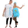 imageSpooktacular Creations Loofah and Soap Costume Halloween Couples Costume for Adult for Halloween Cosplay PartyBlue