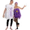 imageSpooktacular Creations Loofah and Soap Costume Halloween Couples Costume for Adult for Halloween Cosplay PartyPurple