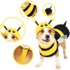 imageSpooktacular Creations Pet Dog Bee Costume with 3D Bee Hat Silver Wings for Halloween Dressup Party Role Play Carnival Cosplay Holiday Decorations Clothes MediumXLarge