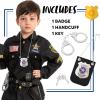 imageSpooktacular Creations Police Pretend Play Toy Set for School Classroom Dress Up Pretend Play Detective Role Play Accessory Easter Basket Stuffers Birthday Party Favor SuppliesSilver