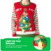 imageWomens LED Light Up Get Lit Christmas Tree Ugly Christmas Sweater