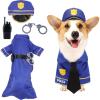 imageSpooktacular Creations Halloween Dog Pet Police Costume Shirt with Belt Handcuffs Walkie Talkie for Halloween Dressup Party Role Play Carnival Cosplay Holiday Decorations Clothes XLargeSmall