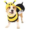 imageSpooktacular Creations Pet Dog Bee Costume with 3D Bee Hat Silver Wings for Halloween Dressup Party Role Play Carnival Cosplay Holiday Decorations Clothes MediumSmall