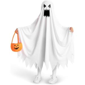 imageSpooktacular Creations Ghost Costume for Kids with Pumpkin Basket Scary Halloween Costume for BoysAngry
