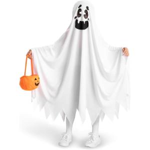 imageSpooktacular Creations Ghost Costume for Kids with Pumpkin Basket Scary Halloween Costume for BoysCrying