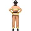 imageSpooktacular Creations Halloween 14PCS Firefighter Costume for Kids Boys Fireman Costume with Toys Set for Toddler RolePlayBrown