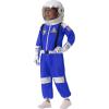imageSpooktacular Creations Halloween Astronaut Costume for Kids Unisex Astronaut Outfit Toddler Pilot Jumpsuit for Themed PartyBlue
