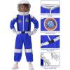 imageSpooktacular Creations Halloween Astronaut Costume for Kids Unisex Astronaut Outfit Toddler Pilot Jumpsuit for Themed PartyBlue
