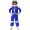 imageSpooktacular Creations Halloween Astronaut Costume for Kids Unisex Astronaut Outfit Toddler Pilot Jumpsuit for Themed PartyBlue