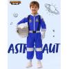 imageSpooktacular Creations Halloween Astronaut Costume for Kids Unisex Astronaut Outfit Toddler Pilot Jumpsuit for Themed PartyBlue