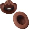 imageSpooktacular Creations Halloween Cowboy Hat Costume for Boys Kids White Brown Western Costume Deluxe Cowboy Outfit Set for Toddler Halloween RolePlay Themed Party Small 57 yrsAll Brown