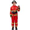 imageSpooktacular Creations Halloween Firefighter Costume for Kids Boys Fireman Costume Set Firefighter Accessories for CosplayRed