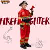 imageSpooktacular Creations Halloween Firefighter Costume for Kids Boys Fireman Costume Set Firefighter Accessories for CosplayRed