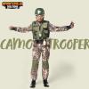 imageSpooktacular Creations Kids Camouflage Army Soldier Costume Halloween Tactical Vest Camo Trooper Costume BoysGray Camouflage
