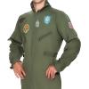 imageSpooktacular Creations Mens Fighter Pilot Costume Adult Pilot Costume Men with Accessory for Halloween