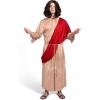 imageSpooktacular Creations Mens Jesus Christ Robe with Wig Beard Shawl Belt Set for Adult Halloween Dress Up Party Cosplay