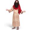 imageSpooktacular Creations Mens Jesus Christ Robe with Wig Beard Shawl Belt Set for Adult Halloween Dress Up Party Cosplay