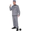 imageSpooktacular Creations Mens Prisoner Costume  Adult Halloween Inmate Jailbird Costume