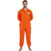 imageSpooktacular Creations Orange Prisoner Jumpsuit Men Orange Jumpsuit Women with Name Tag Halloween Costumes Adult