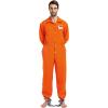 imageSpooktacular Creations Orange Prisoner Jumpsuit Men Orange Jumpsuit Women with Name Tag Halloween Costumes Adult