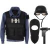 imageSpooktacular Creations Police Costume for Kids FBI Cop Costume Halloween Dress Up RolePlaying and Pretend Play Party