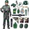 imageSpooktacular Creations Army Costume for Boys Kids Military Costume Camo Special Forces Outfit for Kids Halloween Cosplay