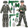 imageSpooktacular Creations Army Costume for Boys Kids Military Costume Soldier DressUp with Accessories for Halloween RoleplayDark Green