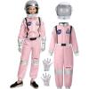 imageSpooktacular Creations Halloween Astronaut Costume for Kids Unisex Astronaut Outfit Toddler Pilot Jumpsuit for Themed PartyPink