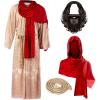 imageSpooktacular Creations Mens Jesus Christ Robe with Wig Beard Shawl Belt Set for Adult Halloween Dress Up Party Cosplay