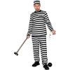 imageSpooktacular Creations Mens Prisoner Costume  Adult Halloween Inmate Jailbird Costume