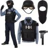 imageSpooktacular Creations Police Costume for Kids FBI Cop Costume Halloween Dress Up RolePlaying and Pretend Play Party