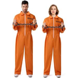 imageSpooktacular Creations Orange Prisoner Costume Prisoner Jumpsuit MenOrange Jumpsuit Women Halloween Costumes Adult