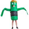 imageSpooktacular Creations Adult Inflatable Costume Tube Dancer with Waving Arm Funny Halloween Costume for Dress Up PartiesGreen