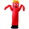 imageSpooktacular Creations Adult Inflatable Costume Tube Dancer with Waving Arm Funny Halloween Costume for Dress Up PartiesRed