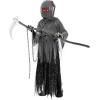 imageSpooktacular Creations Child Unisex Grim Reaper Costume Halloween Costume with Glowing Red Eyes for Kids TrickorTreating