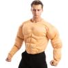 imageSpooktacular Creations Halloween Mens Muscle Suit Muscle Shirt Funny Adult Costumes Body Builder Costume for RoleplayTan Skin