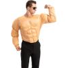 imageSpooktacular Creations Halloween Mens Muscle Suit Muscle Shirt Funny Adult Costumes Body Builder Costume for RoleplayTan Skin