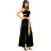 imageSpooktacular Creations Women Black Cleopatra Dress Costume Set with Cleopatra Accessories for Halloween Costume