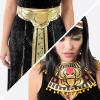 imageSpooktacular Creations Women Black Cleopatra Dress Costume Set with Cleopatra Accessories for Halloween Costume